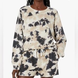 The Drop Women's Caroline Raglan Long-Sleeve Fleece Sweatshirt XS NWT